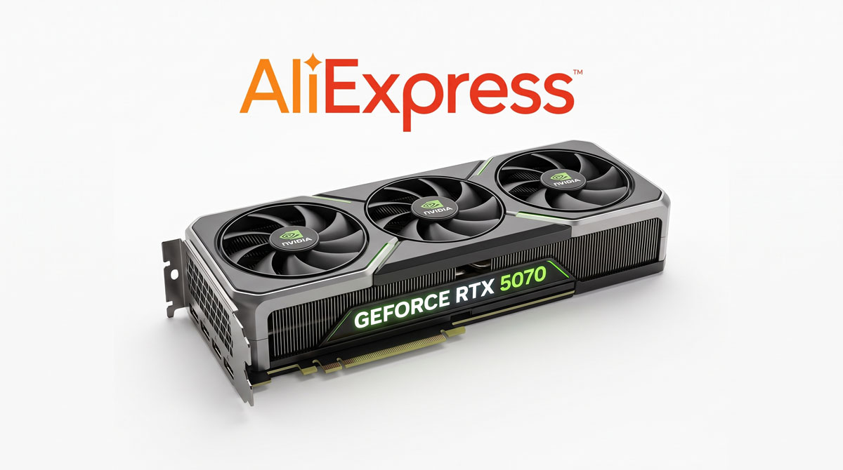 NVIDIA GeForce RTX 5070 pe AliExpress